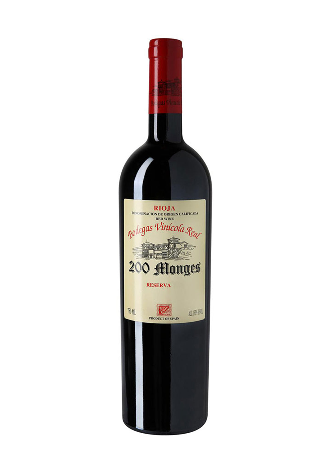 Vino tinto 200 Monges Reserva 75 cl