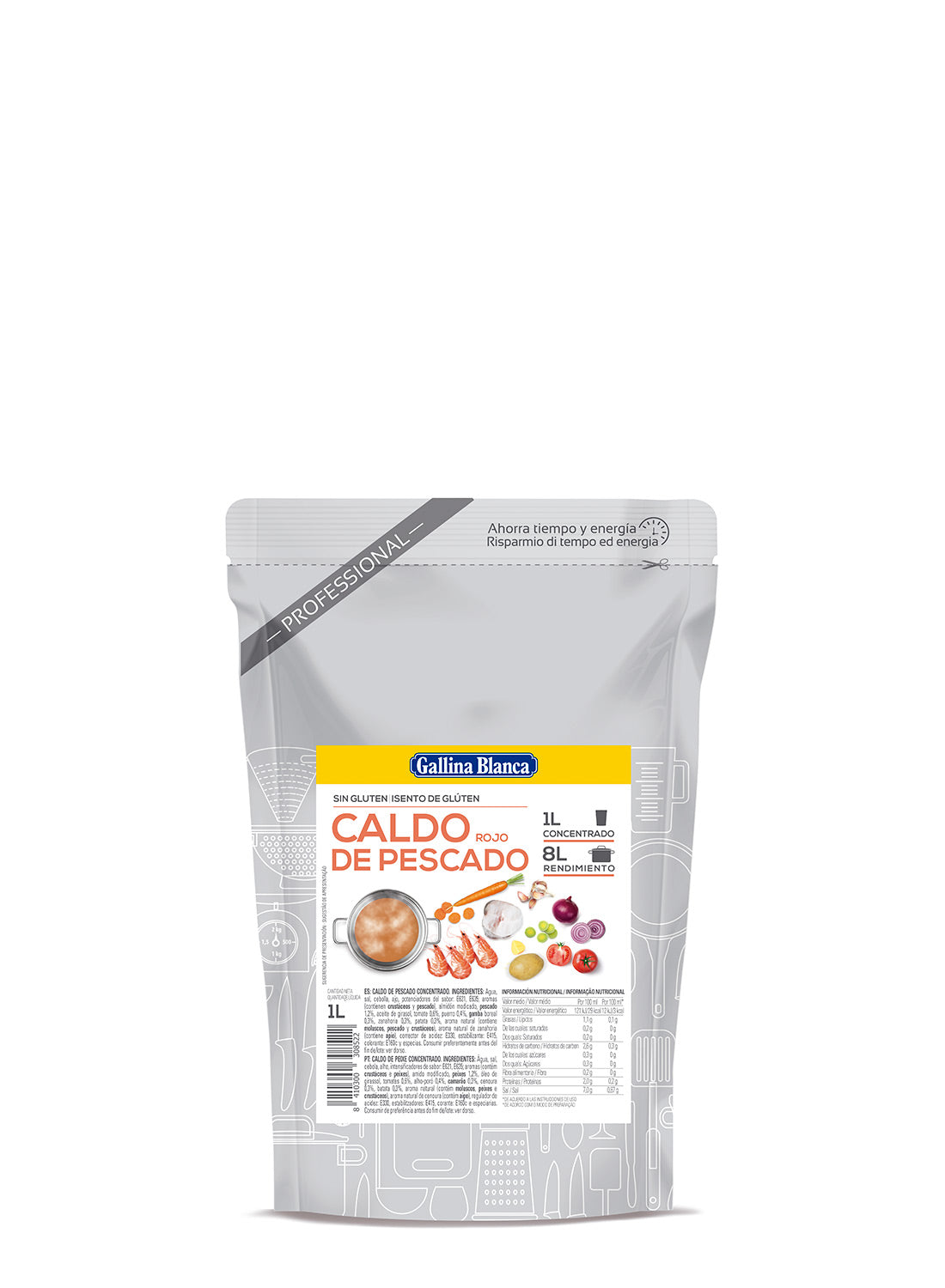 CALDO PESCADO CONCENTRADO GALLINA BLANCA 1 L