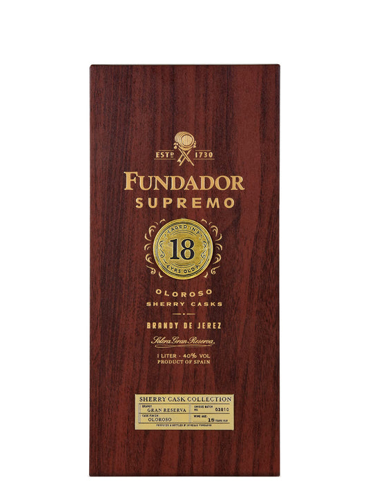 BRANDY FUNDADOR SUPREMO GRAN RESERVA 18 YEARS - SHERRY CASK COLLECTION 1 L