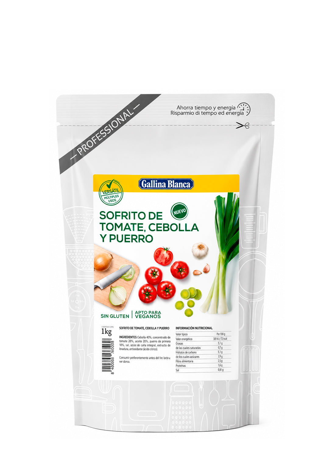 SOFRITO SUAVE VERDURAS GALLINA BLANCA 1KG