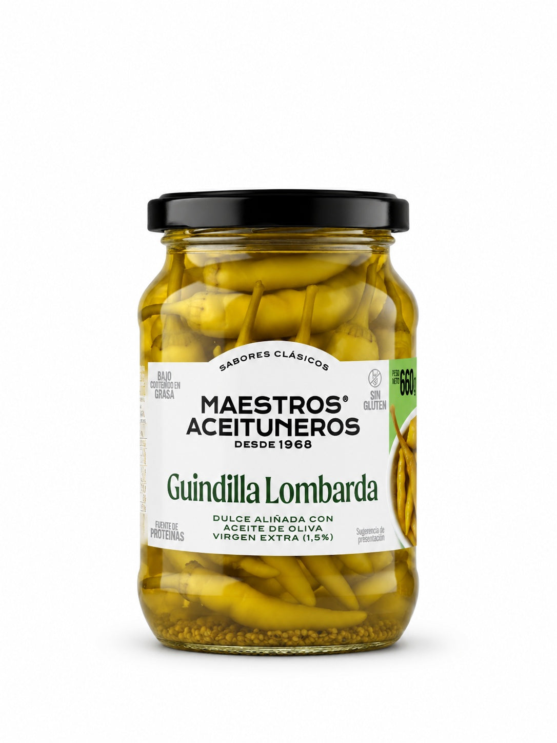 GUINDILLA PIPARRA LOMBARDA AOVE 660G