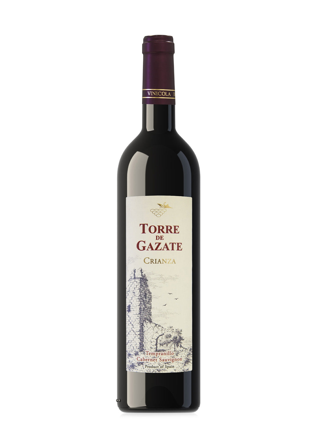 Vino tinto Torre Gazate Crianza 75 cl