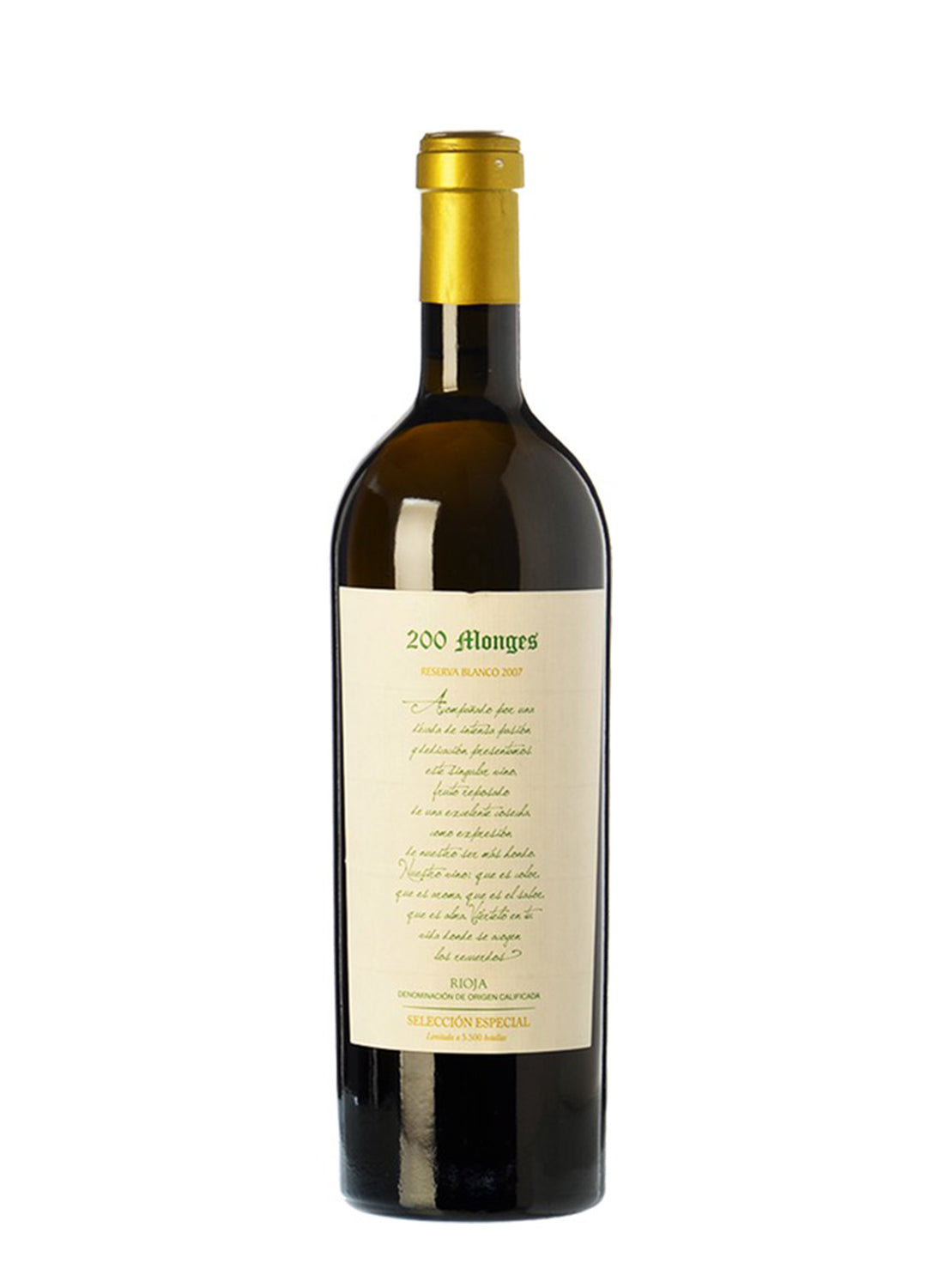 Vino blanco 200 Monges Reserva 75 cl