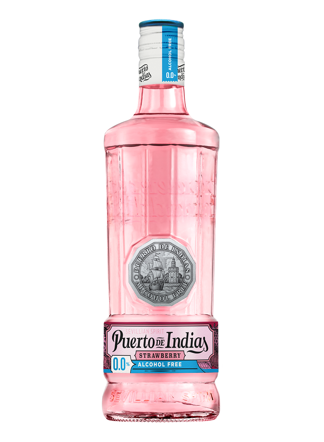 GINEBRA PUERTO DE INDIAS STRAWBERRY 0.0% ALCOHOL FREE 70 CL