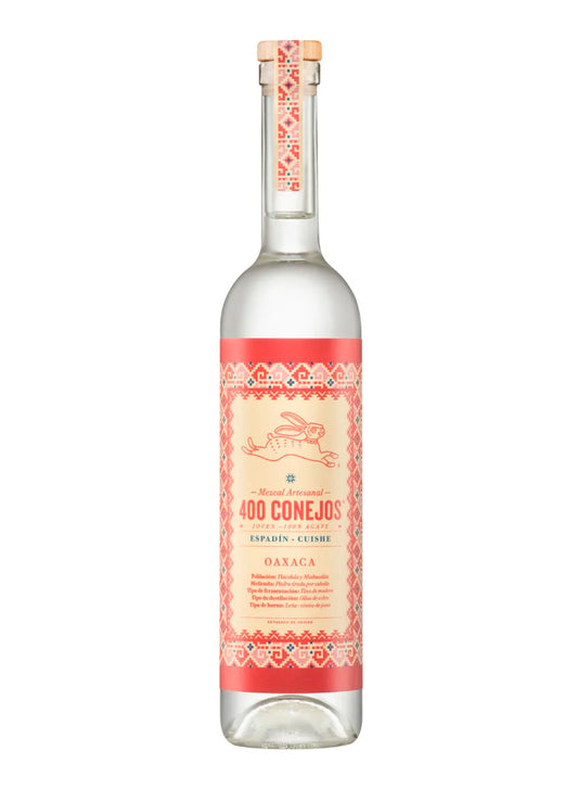 MEZCAL ARTESANAL JOVEN 400 CONEJOS ESPADÍN CUISHE 70 CL
