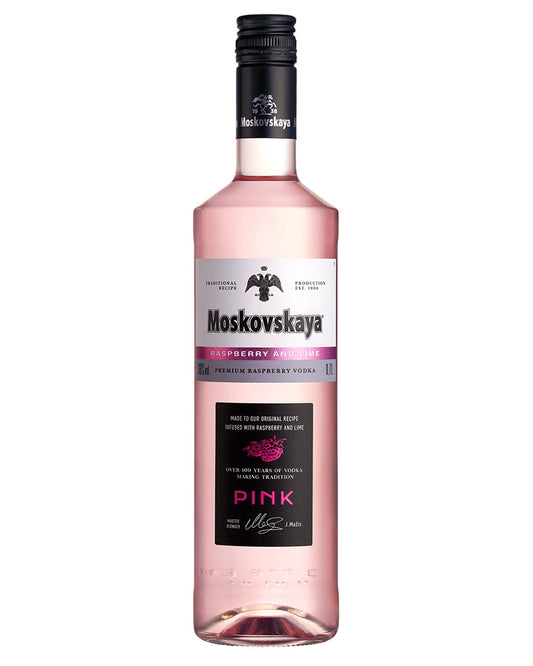 VODKA MOSKOVSKAYA PINK RASPBERRY LIME 70 CL