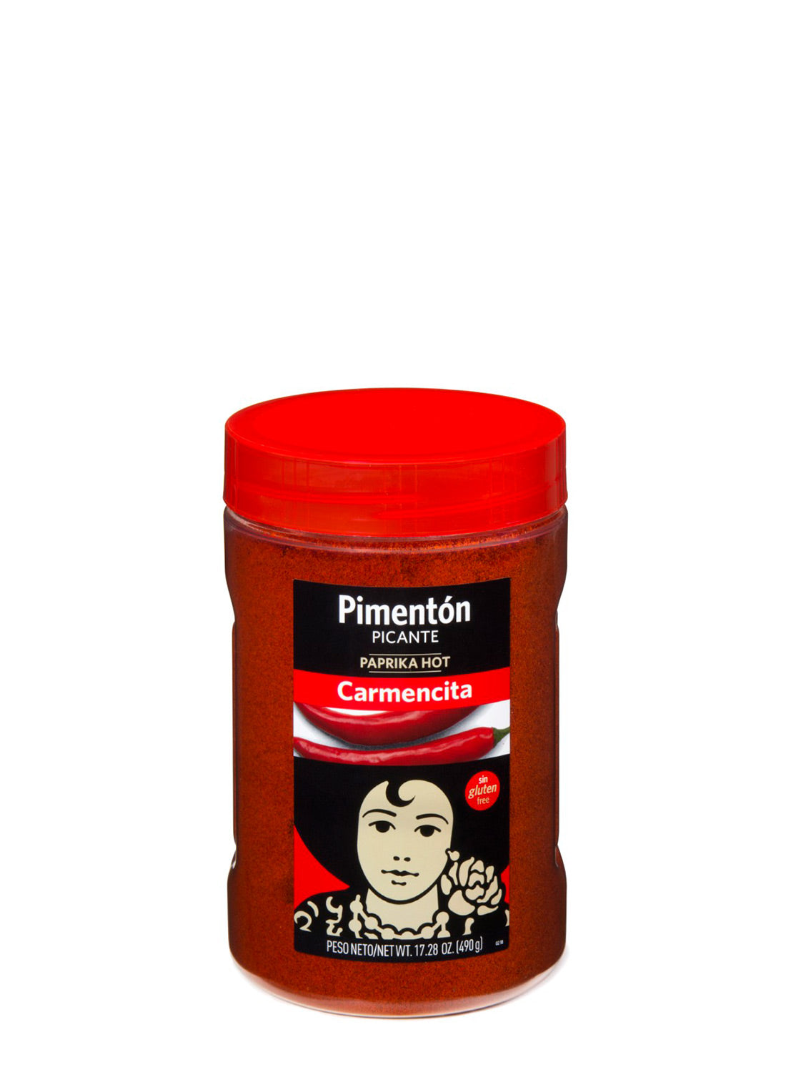 PIMENTÓN PICANTE AHUMADO CARMENCITA 490 GR