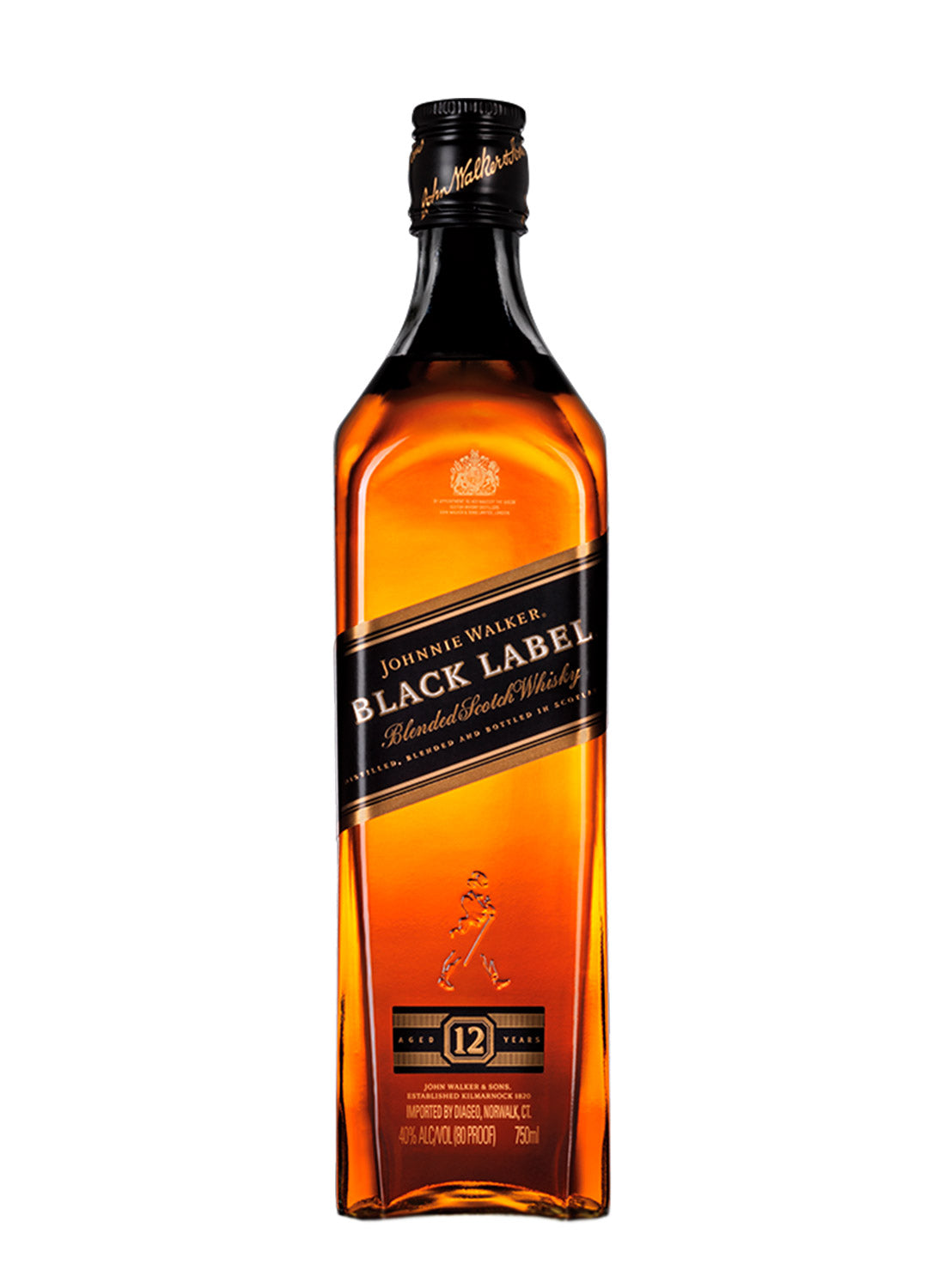 WHISKY JOHNNIE WALKER BLACK LABEL 70 CL