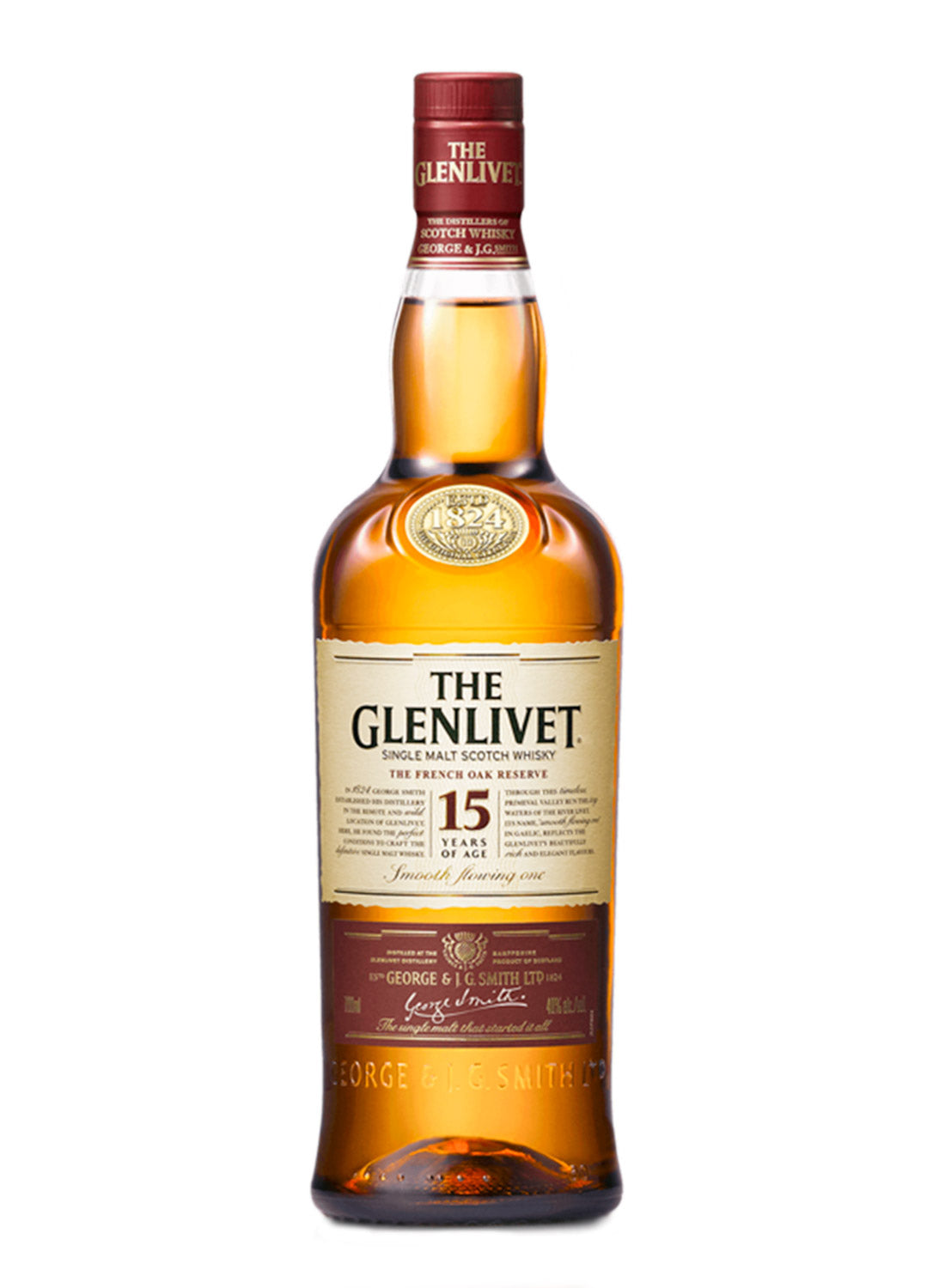 WHISKY THE GLENLIVET 15 AÑOS 70 CL