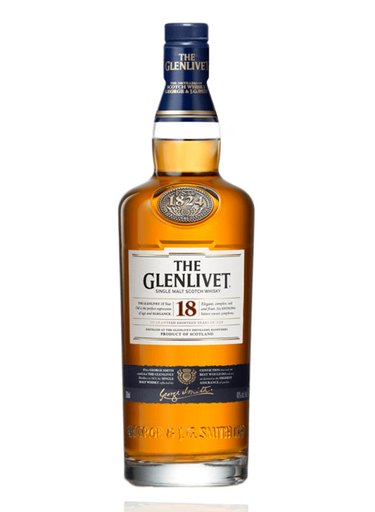 WHISKY THE GLENLIVET 18 AÑOS 70 CL
