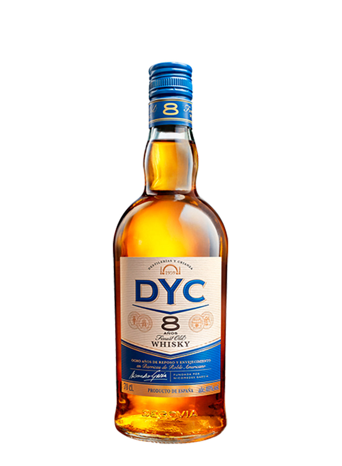 WHISKY DYC 8 AÑOS 70 CL