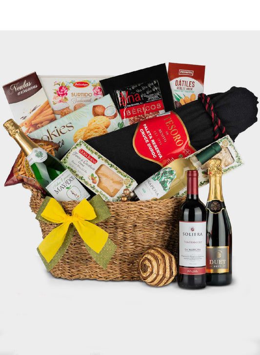 Lote Navideño Nº 32 – Set Gourmet con Vinos D.O., Cava y Paleta Reserva de Salamanca