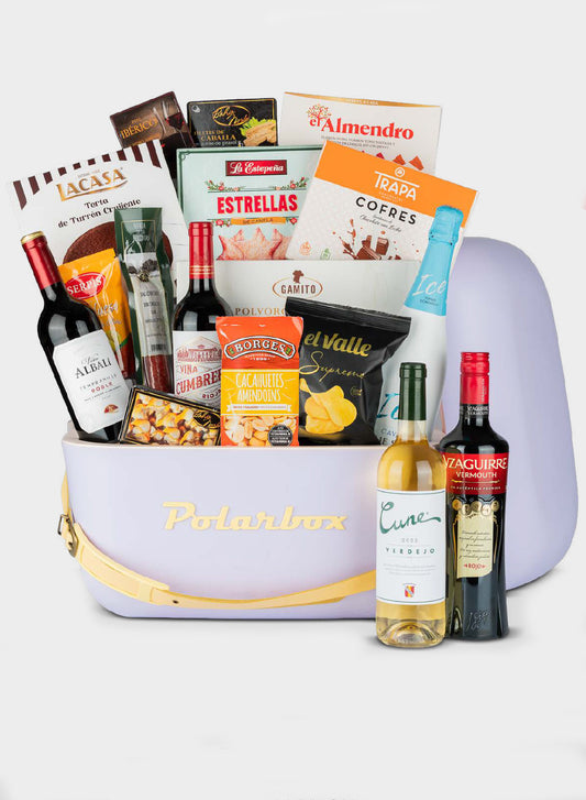 Lote Navideña Nº 33 – Set Gourmet Navideño Polarbox con Vinos D.O., Cava y Embutidos Ibéricos