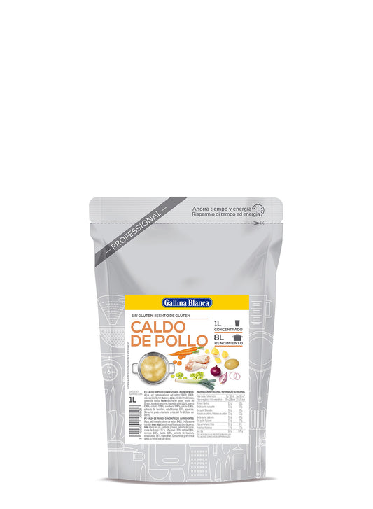 CALDO POLLO CONCENTRADO GALLINA BLANCA 1 L