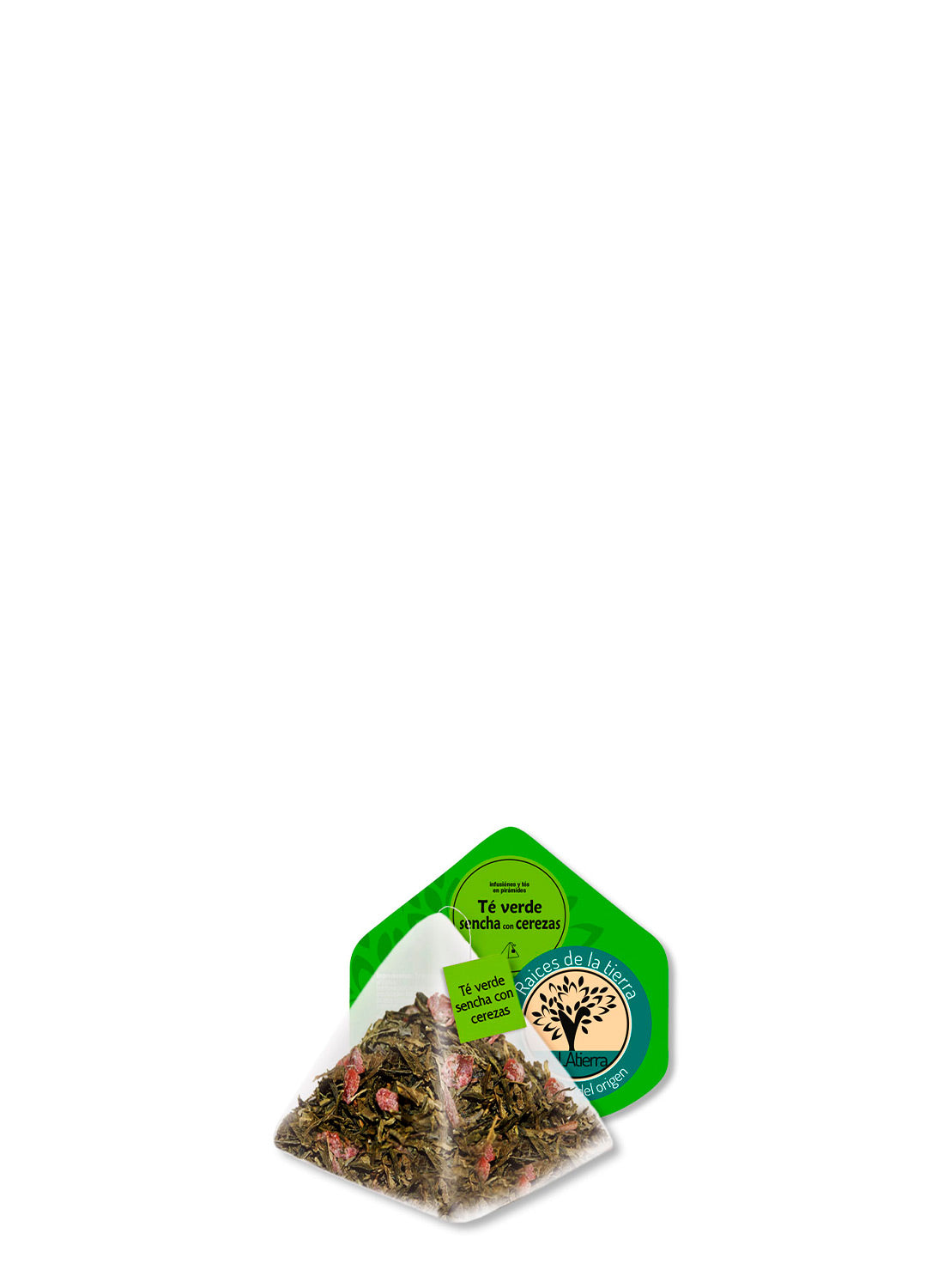 TÉ VERDE EN PIRÁMIDES RAICES DE LA TIERRA 30 UDS