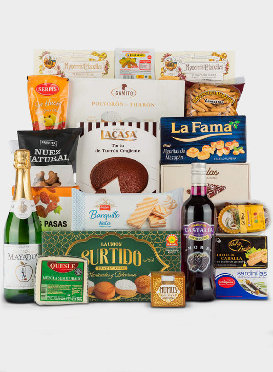 Lote Navideño Nº 6 Sin Alcohol – Set Gourmet de Navidad Sin Alcohol con Dulces y Productos Tradicionales