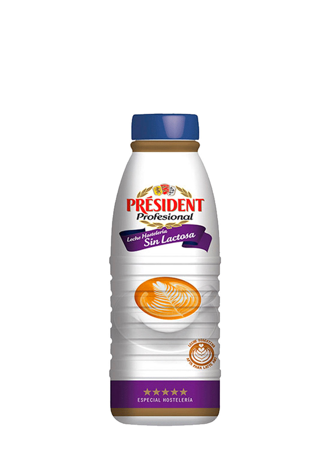 LECHE PRÉSIDENT PROFESIONAL SIN LACTOSA 1 L X 6 UDS