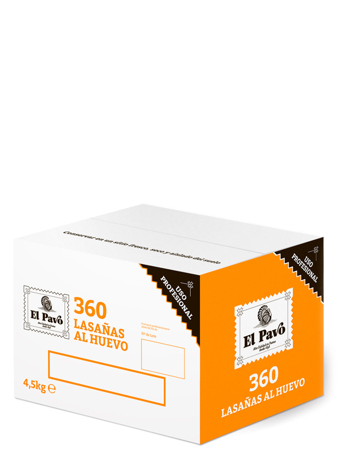 PLACAS AL HUEVO PARA LASAÑA EL PAVO 360 UDS