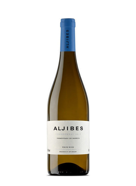 Vino blanco Aljibes Chardonnay envejecido en barrica 75 cl